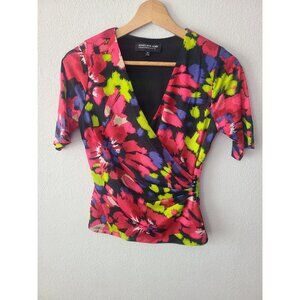 Jones New York Top Floral Print Multicolor Size PP